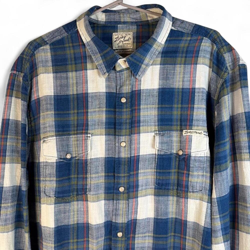 Vintage Lucky Brand - Men's Western Pearl Snap Shirt - Size XXL